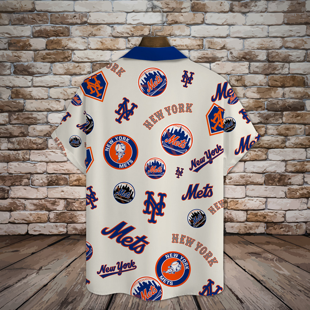 New York Mets Major League Baseball 3D Print Hawaiian Shirt SH1ML V12