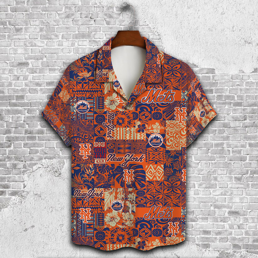 New York Mets Major League Baseball 3D Print Hawaiian Shirt SH1ML V7