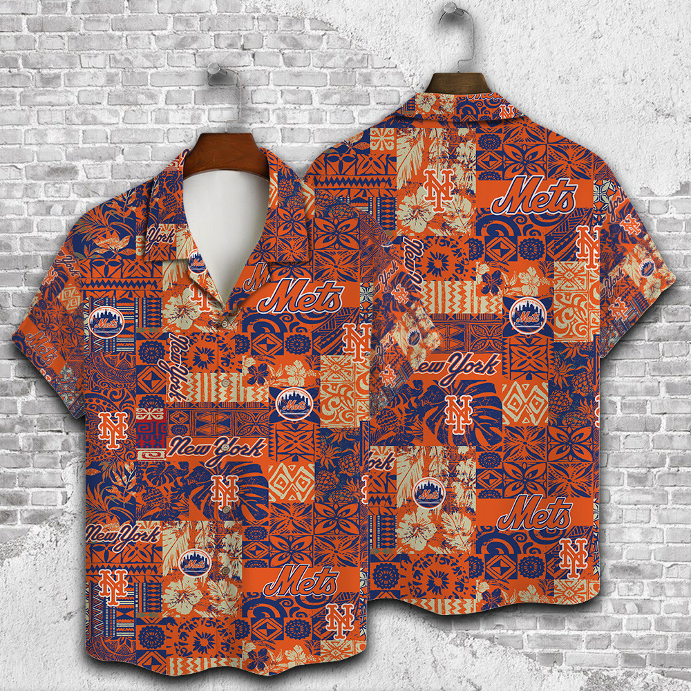 New York Mets Major League Baseball 3D Print Hawaiian Shirt SH1ML V7