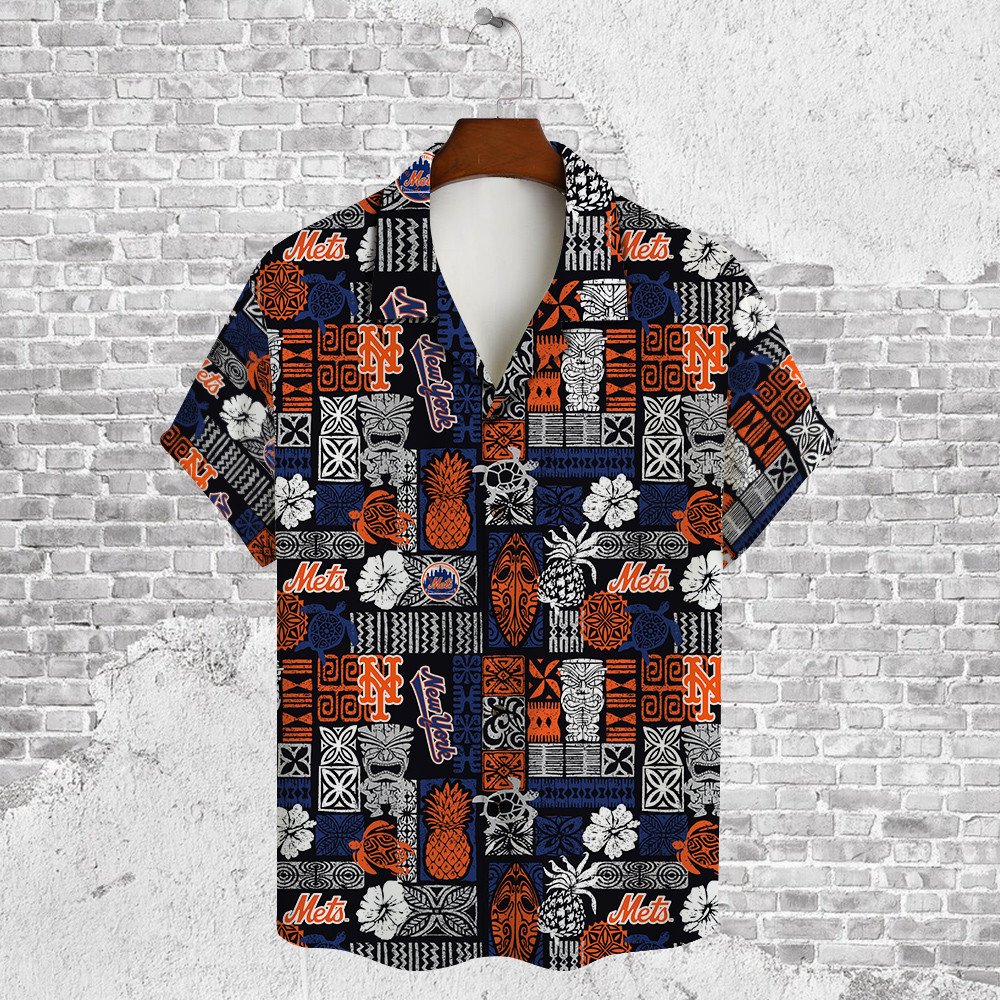 New York Mets Major League Baseball 3D Print Hawaiian Shirt SH1ML V8