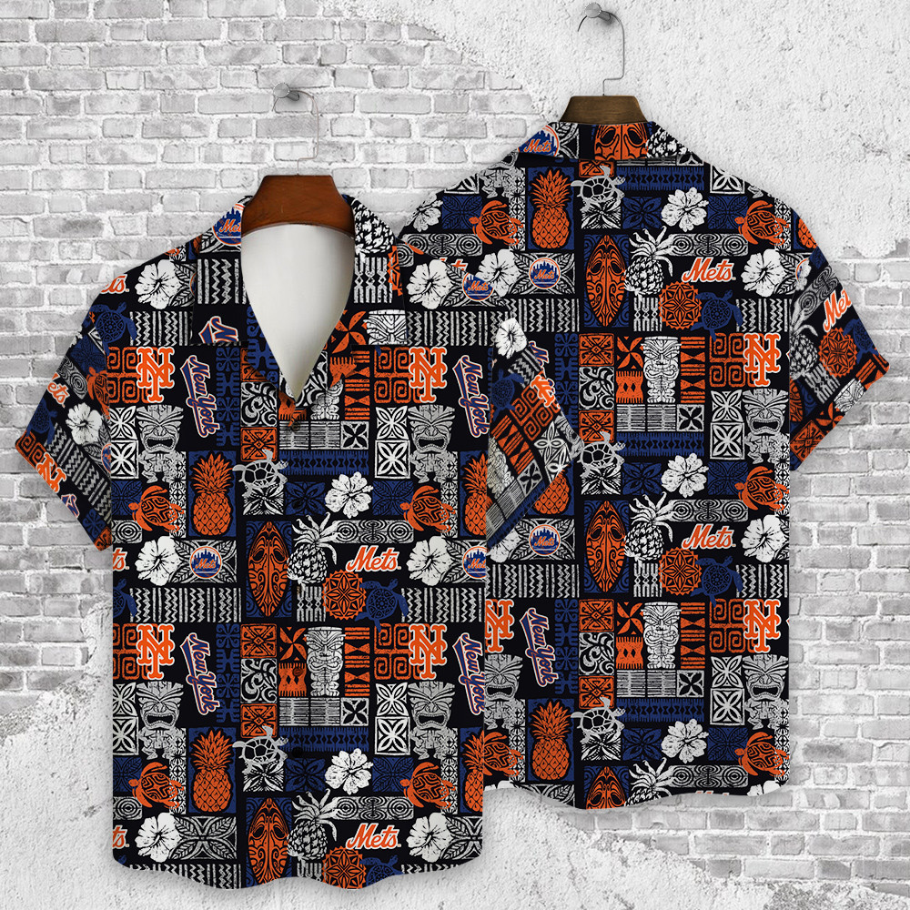 New York Mets Major League Baseball 3D Print Hawaiian Shirt SH1ML V8