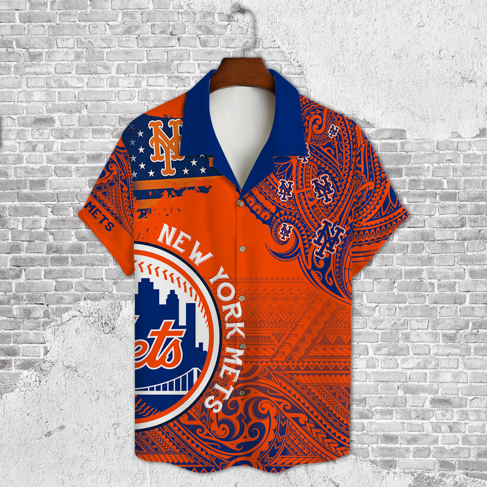 New York Mets Major League Baseball 3D Print Hawaiian Shirt SH1ML V9