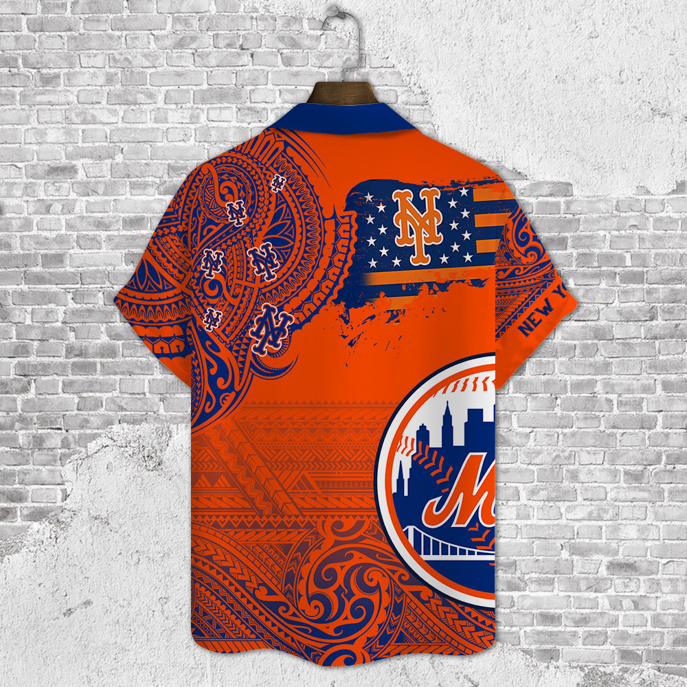 New York Mets Major League Baseball 3D Print Hawaiian Shirt SH1ML V9