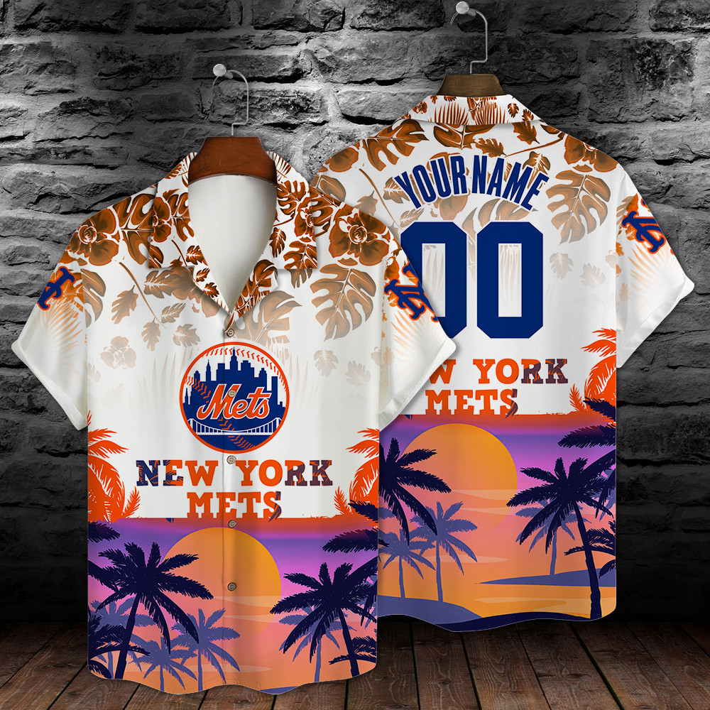 New York Mets Major League Baseball 3D Print Hawaiian Shirt SH1ML V9