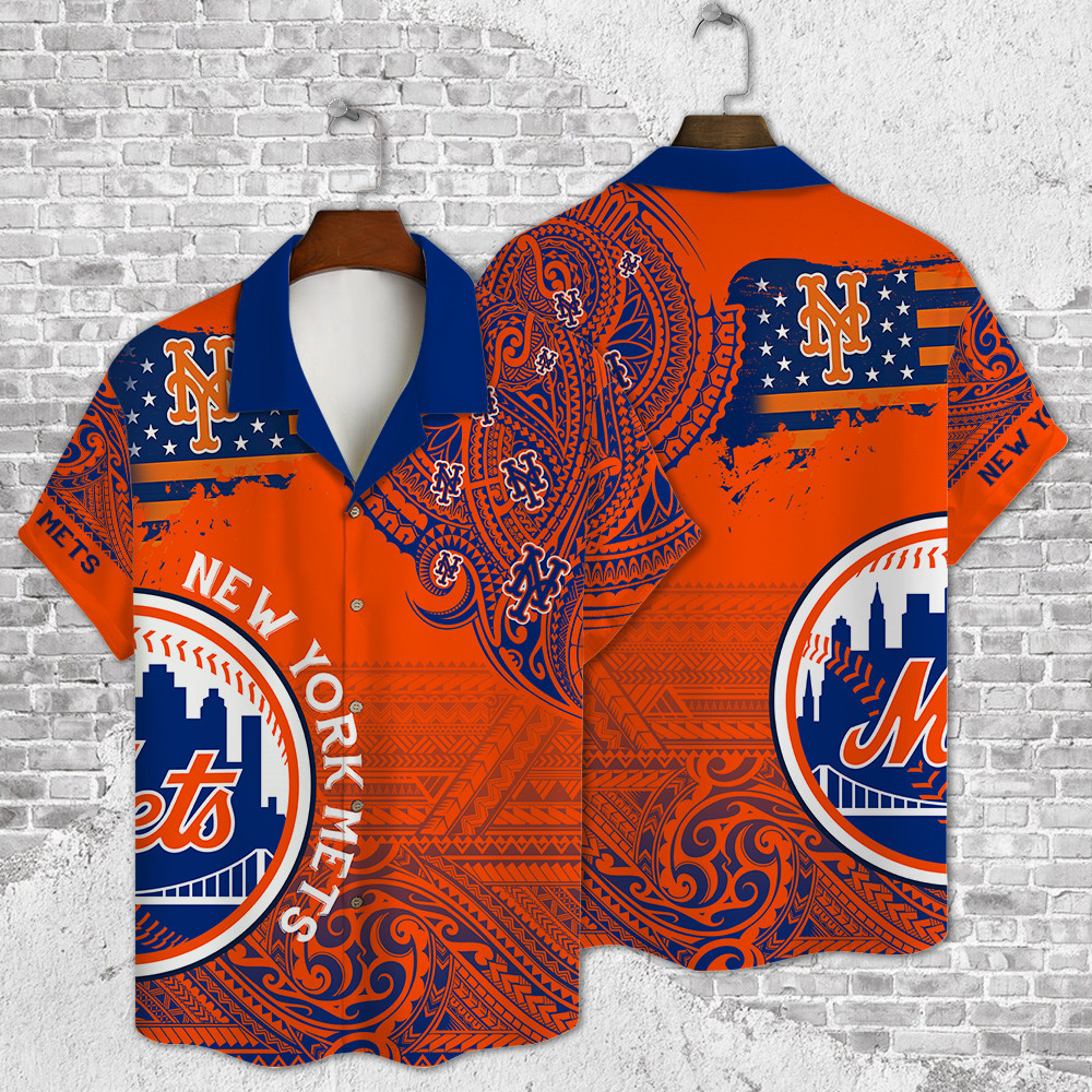 New York Mets Major League Baseball 3D Print Hawaiian Shirt SH1ML V9