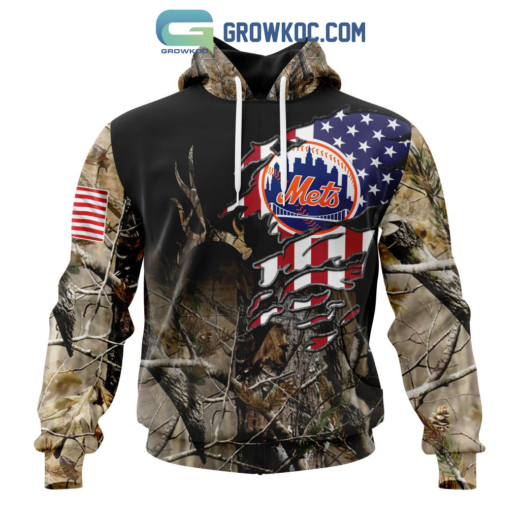 New York Mets MLB Special Camo Realtree Hunting Hoodie T Shirt