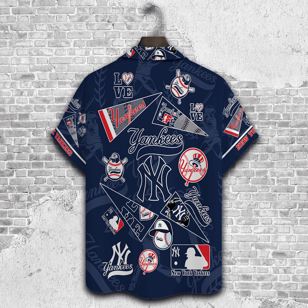 New York Yankees Major League Baseball 3D Print Hawaiian Shirt SH1ML V1