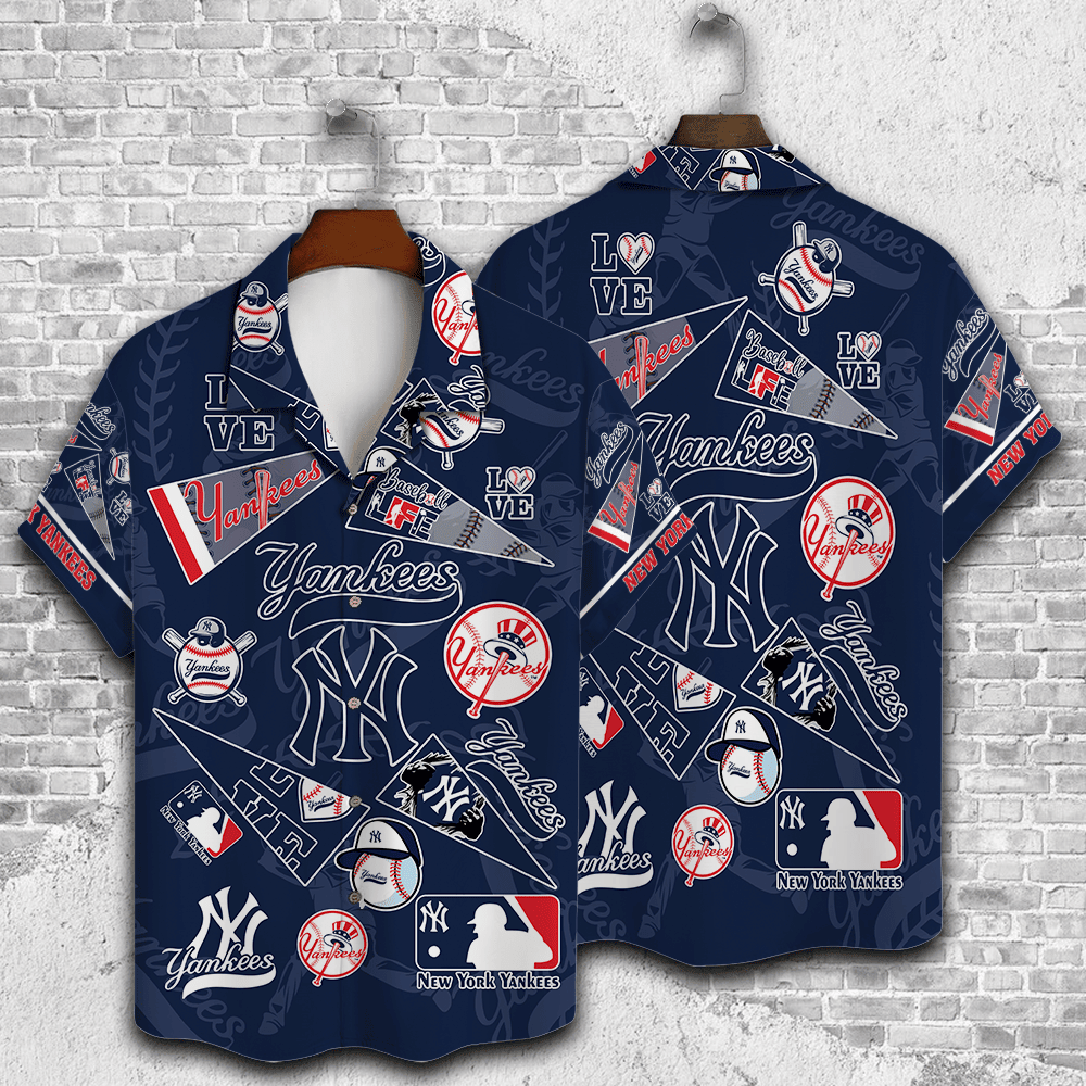New York Yankees Major League Baseball 3D Print Hawaiian Shirt SH1ML V1
