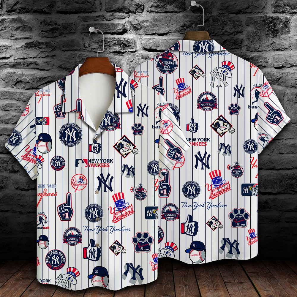 New York Yankees Major League Baseball 3D Print Hawaiian Shirt SH1ML V2