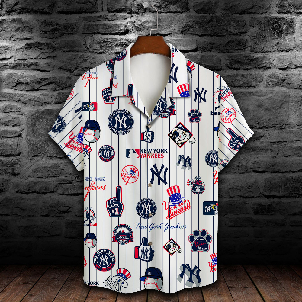 New York Yankees Major League Baseball 3D Print Hawaiian Shirt SH1ML V2