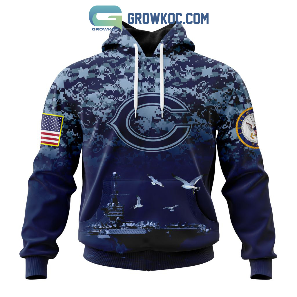 NFL Chicago Bears Honor US Navy Veterans Personalized Hoodie T Shirt