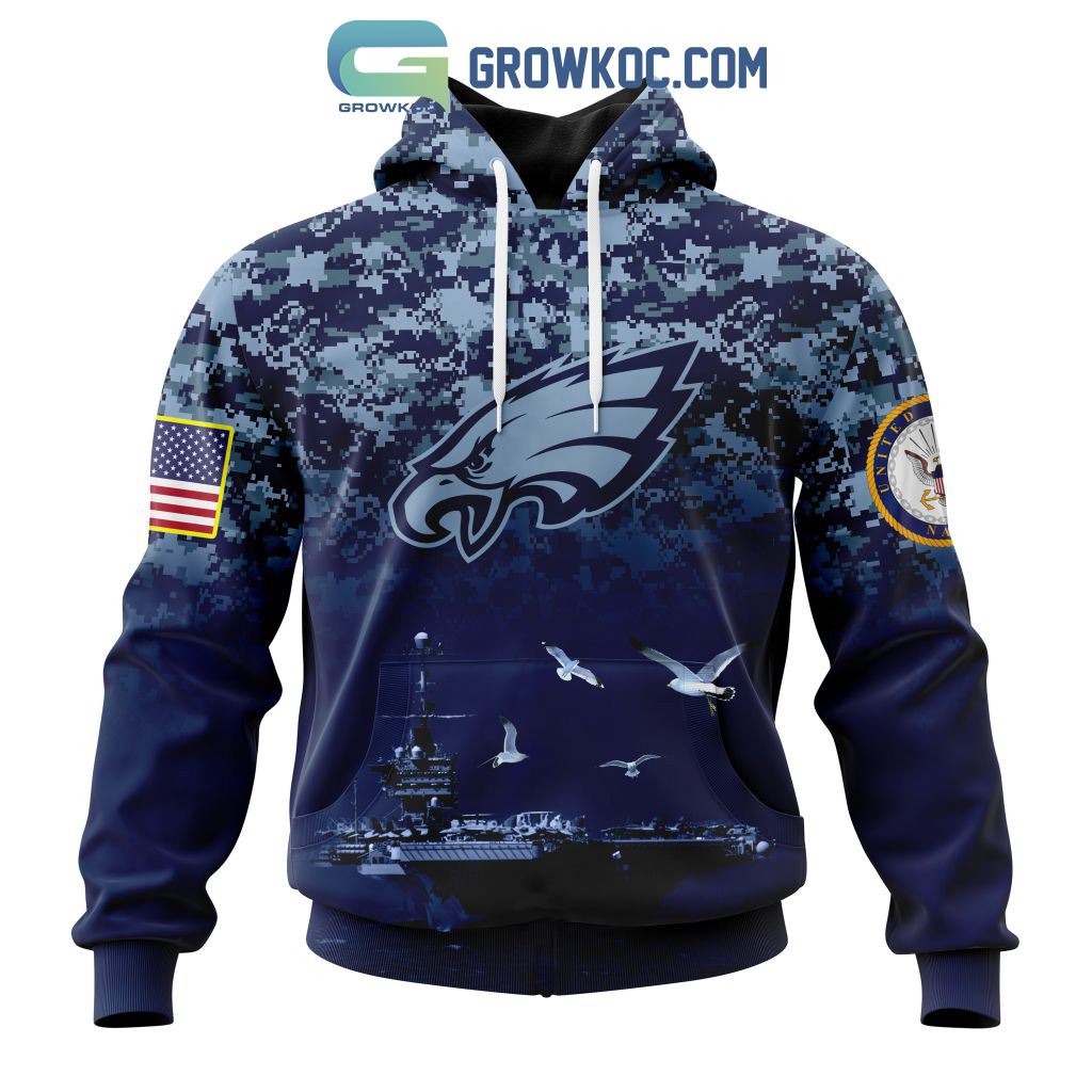 NFL Philadelphia Eagles Honor US Navy Veterans Personalized Hoodie T Shirt