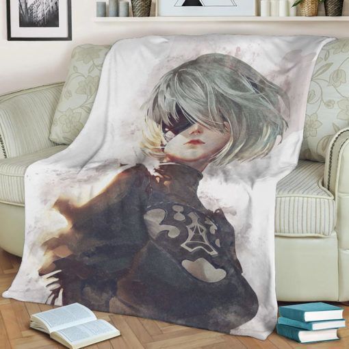NieR Automata Game Japan Best Seller Fleece Blanket Gift For Fan, Premium Comfy Sofa Throw Blanket Gift H99 1