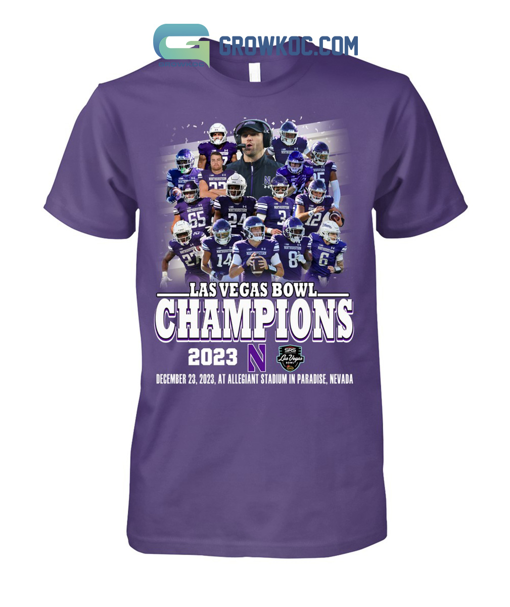 Northwestern Wildcats Las Vegas Bowl Champions 2023 T-Shirt