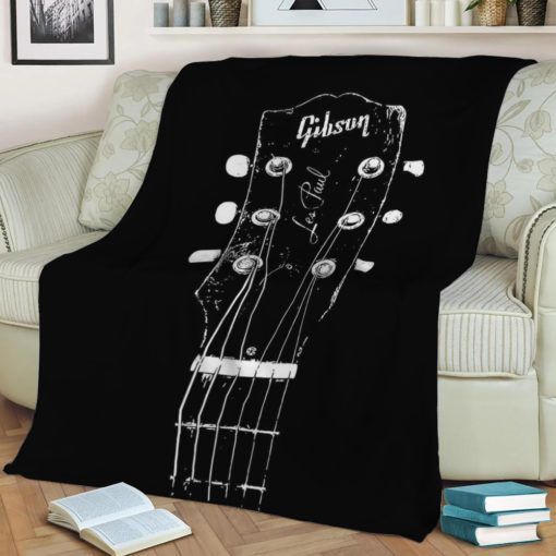 Old Gibson Best Seller Fleece Blanket Gift For Fan, Premium Comfy Sofa Throw Blanket Gift H99