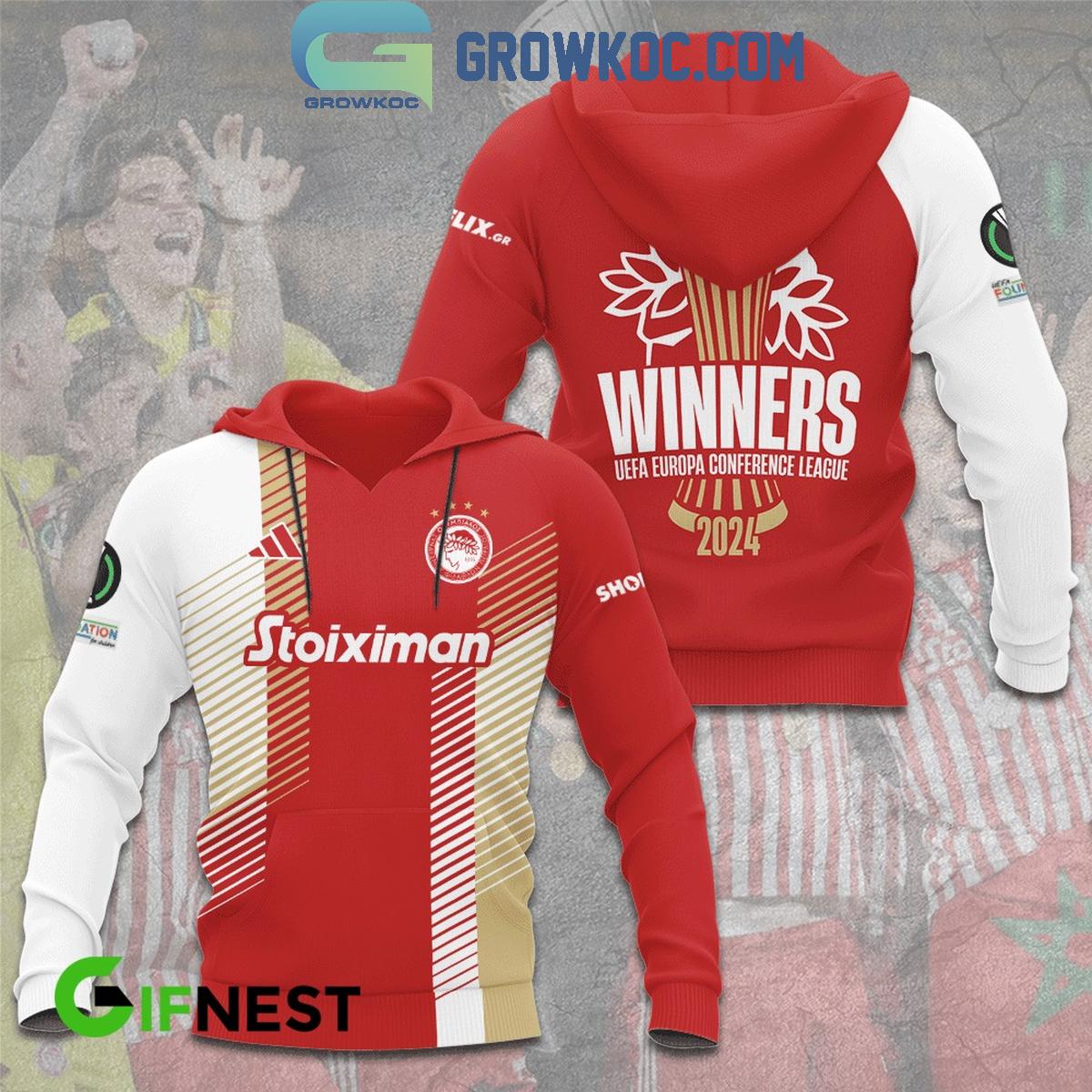 Olympiakos UEFA Europa Conference League Winners Hoodie T Shirt