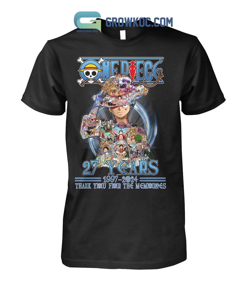 One Piece 27 Years Of The Memories Luffy T-Shirt