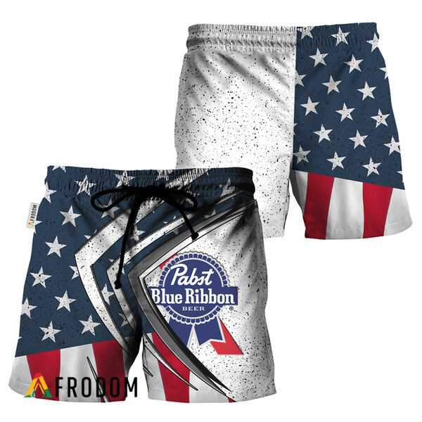 Pabst Blue Ribbon Fourth Of July Esports Hawaiian Shorts