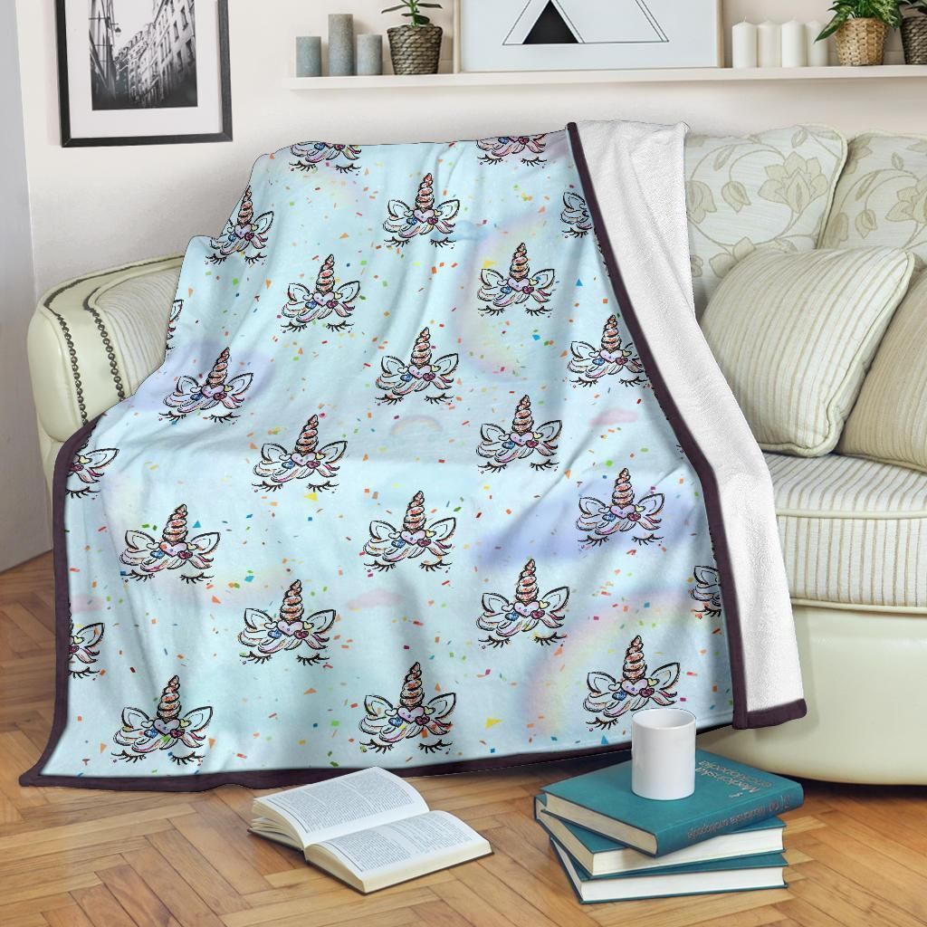 Pattern Unicorn Best Seller Fleece Blanket Gift For Fan, Premium Comfy Sofa Throw Blanket Gift H99