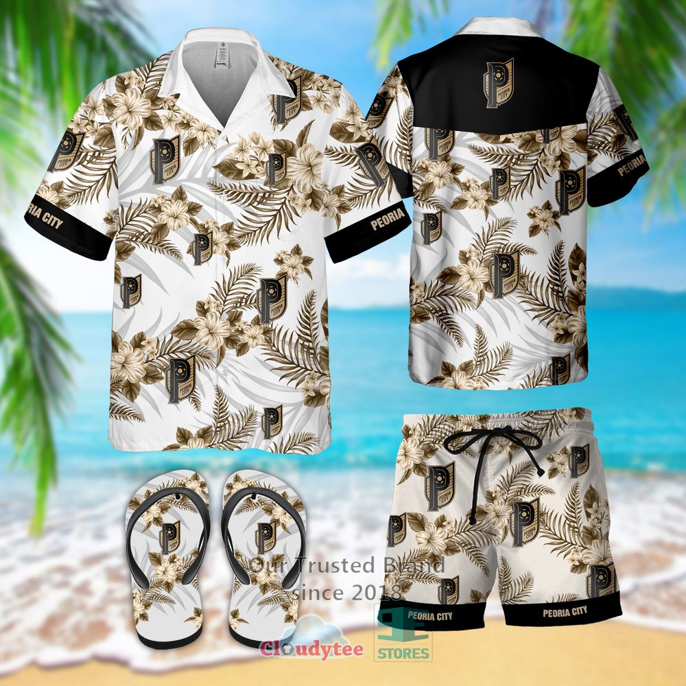 Peoria City Hawaiian Shirt, Short, Flip-Flops