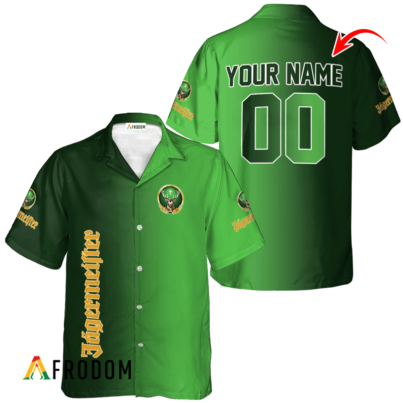 Personalized Gradient Jagermeister Hawaiian Shirt