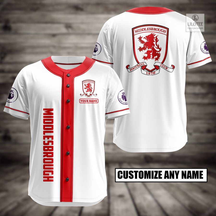 Personalized Middlesbrough Baseball Jersey