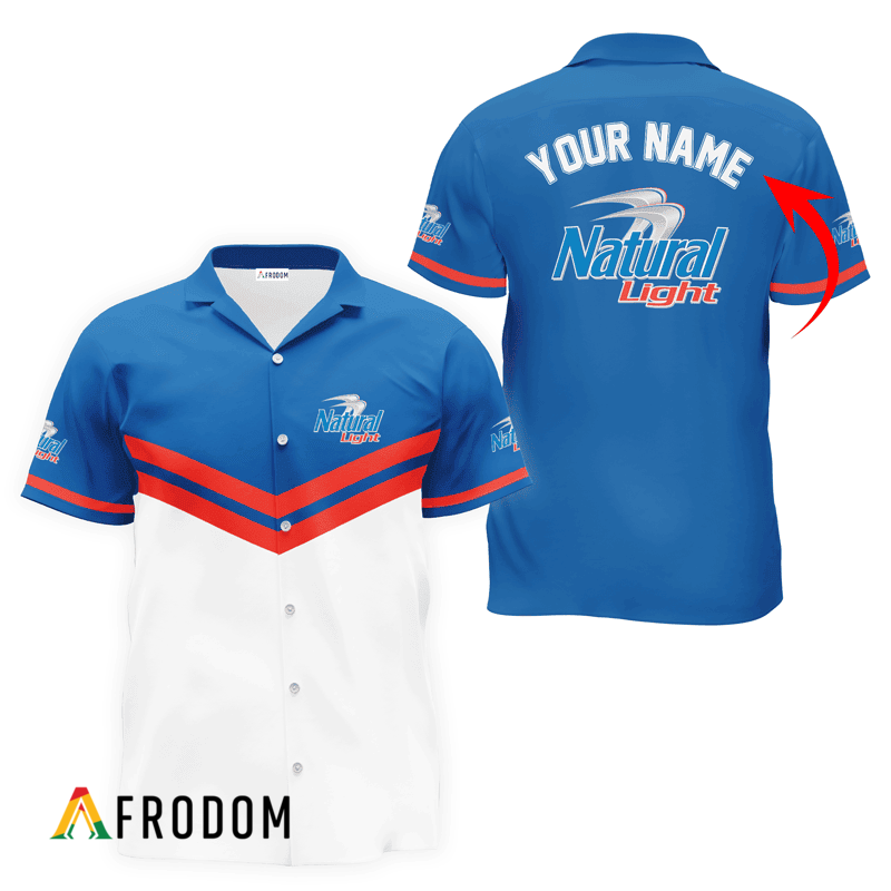 Personalized Natural Light Blue Tennis Hawaiian Shirt