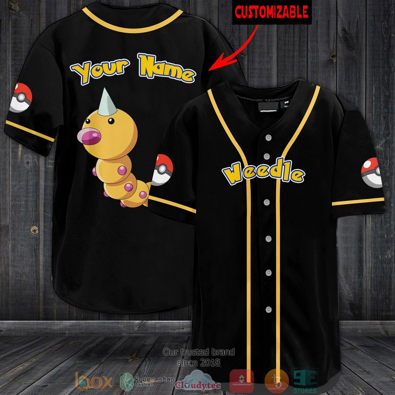 Personalized Pokemon Weedle Baseball Jersey