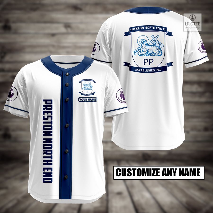 Personalized Preston North End Football Club Baseball Jersey