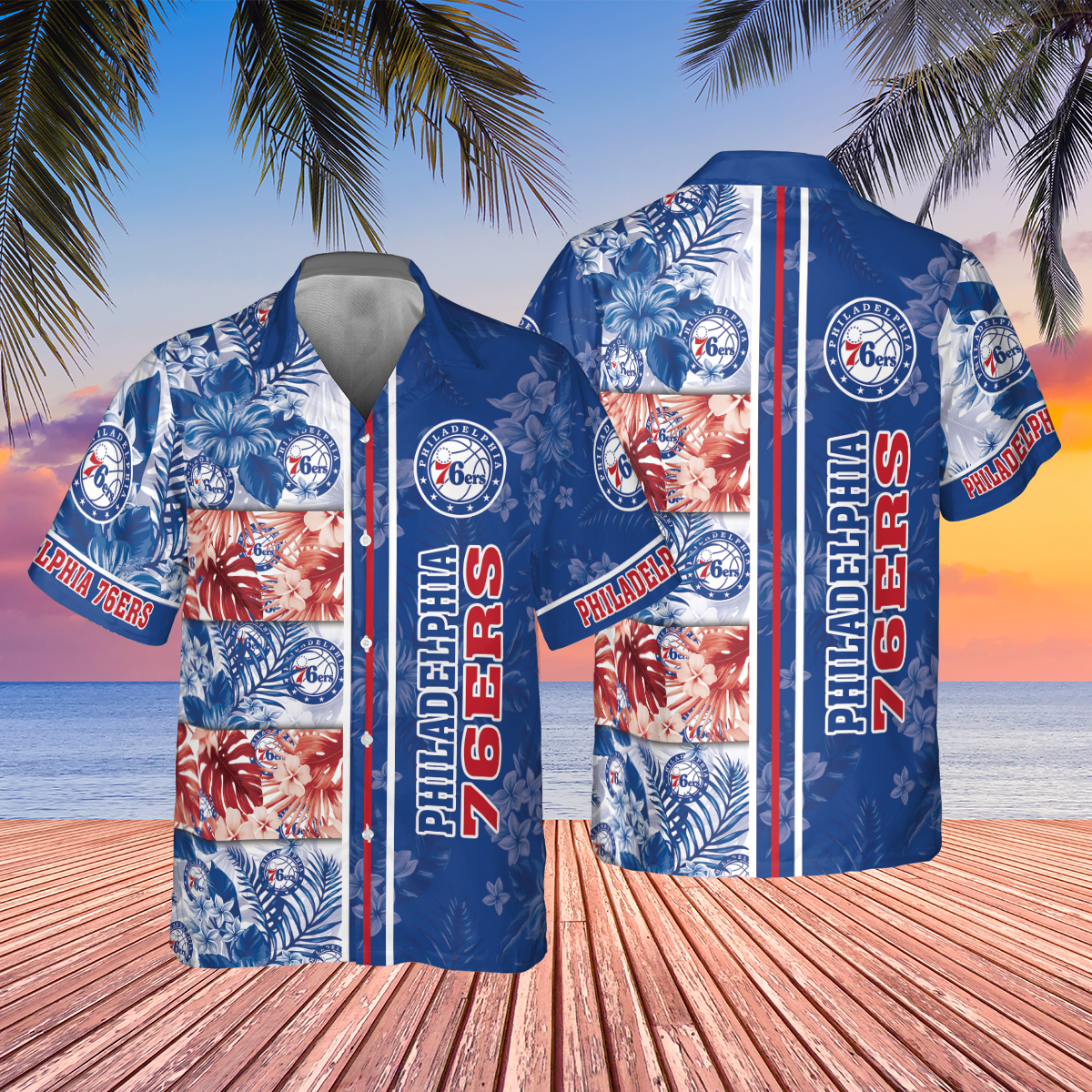 Philadelphia 76ers National Basketball Association 2023 AOP Hawaiian Shirt SH1
