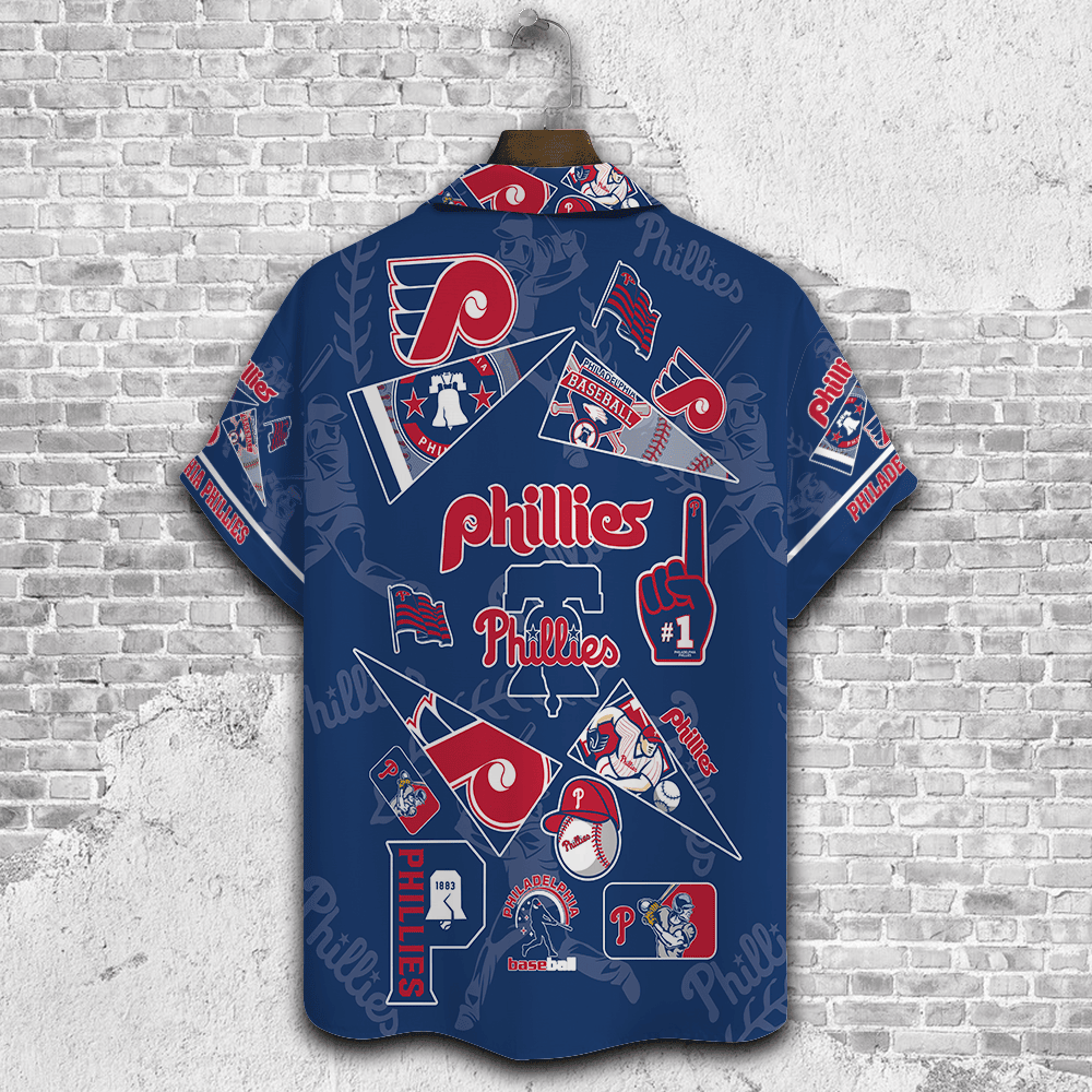 Philadelphia Phillies Major League Baseball 3D Print Hawaiian Shirt SH1ML V1