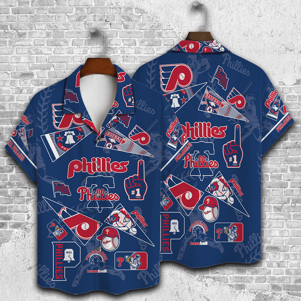 Philadelphia Phillies Major League Baseball 3D Print Hawaiian Shirt SH1ML V1