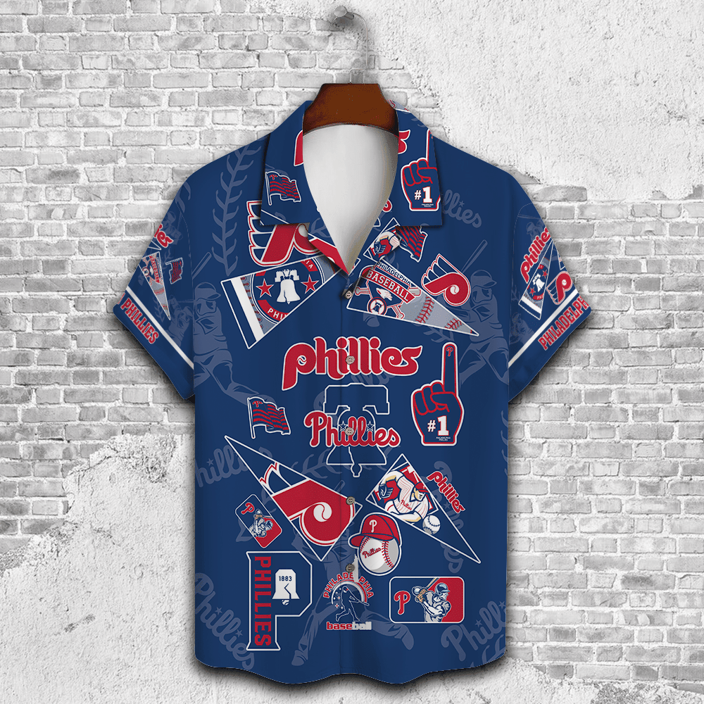 Philadelphia Phillies Major League Baseball 3D Print Hawaiian Shirt SH1ML V1