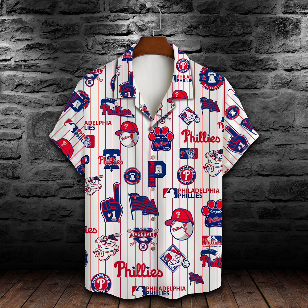 Philadelphia Phillies Major League Baseball 3D Print Hawaiian Shirt SH1ML V2
