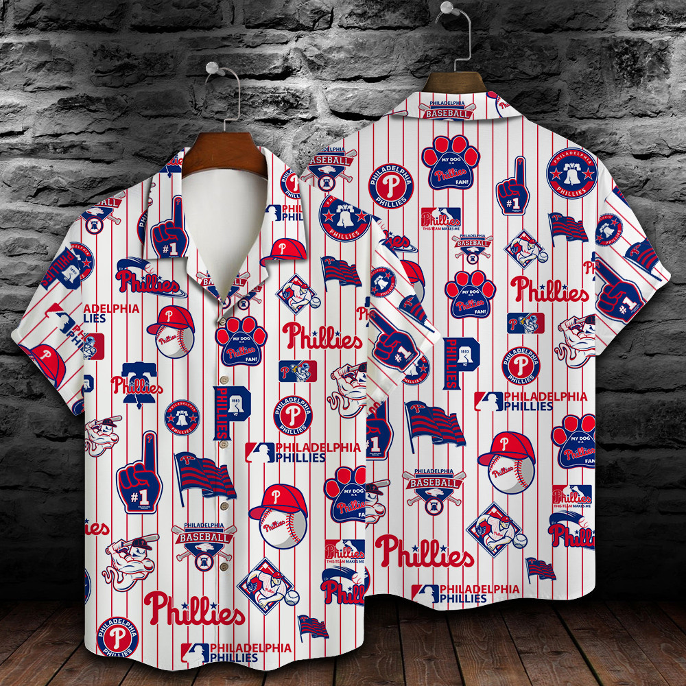 Philadelphia Phillies Major League Baseball 3D Print Hawaiian Shirt SH1ML V2