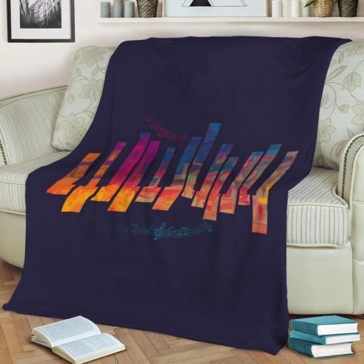 Piano Color Best Seller Fleece Blanket Gift For Fan, Premium Comfy Sofa Throw Blanket Gift H99