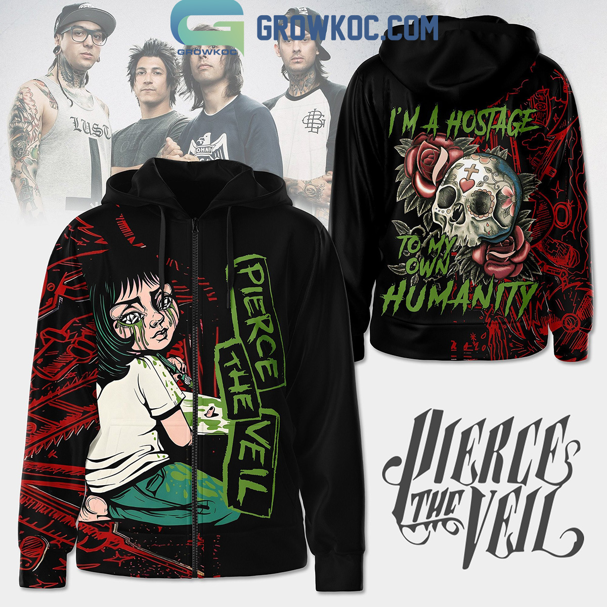 Pierce The Veil I'm A Hostage To My Own Humanity Hoodie Shirts