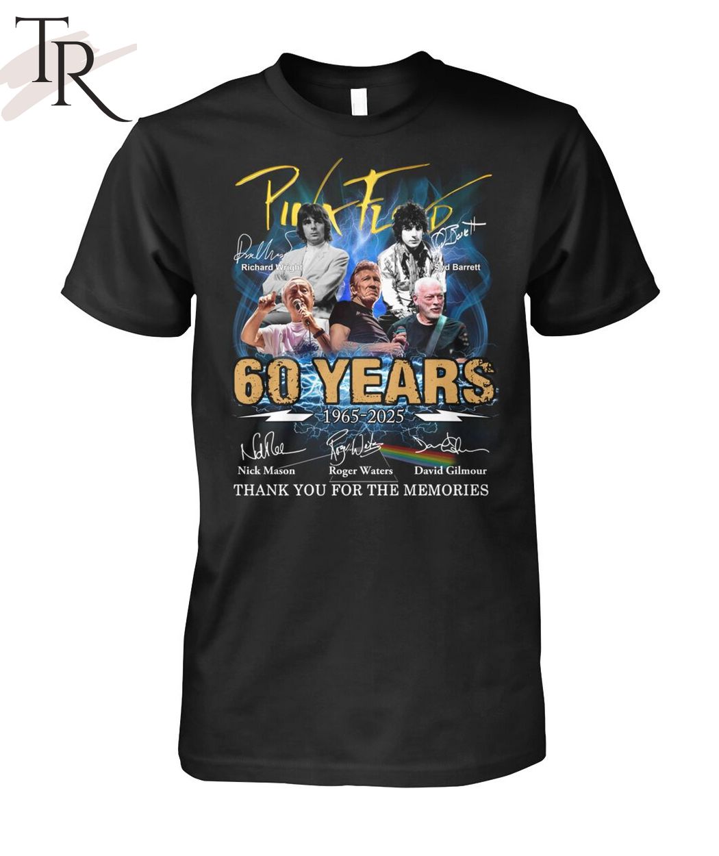 Pink Ployd 60 Years 1965 - 2025 Thank You For The Memories T-Shirt