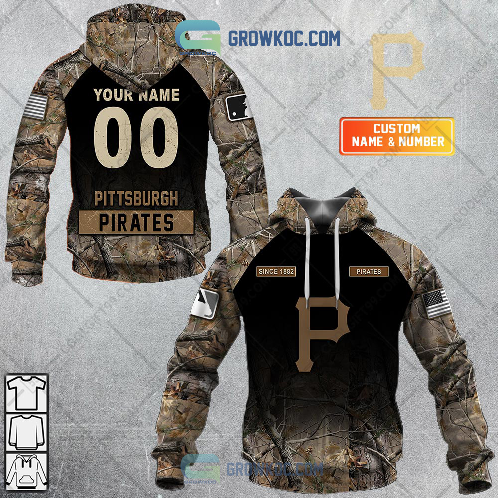 Pittsburgh Pirates MLB Personalized Hunting Camouflage Hoodie T Shirt