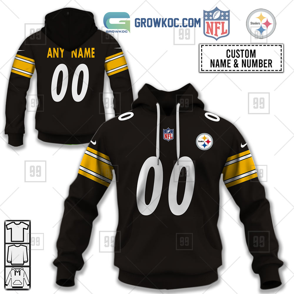 Pittsburgh Steelers NFL Personalized Home Jersey Hoodie T Shirt