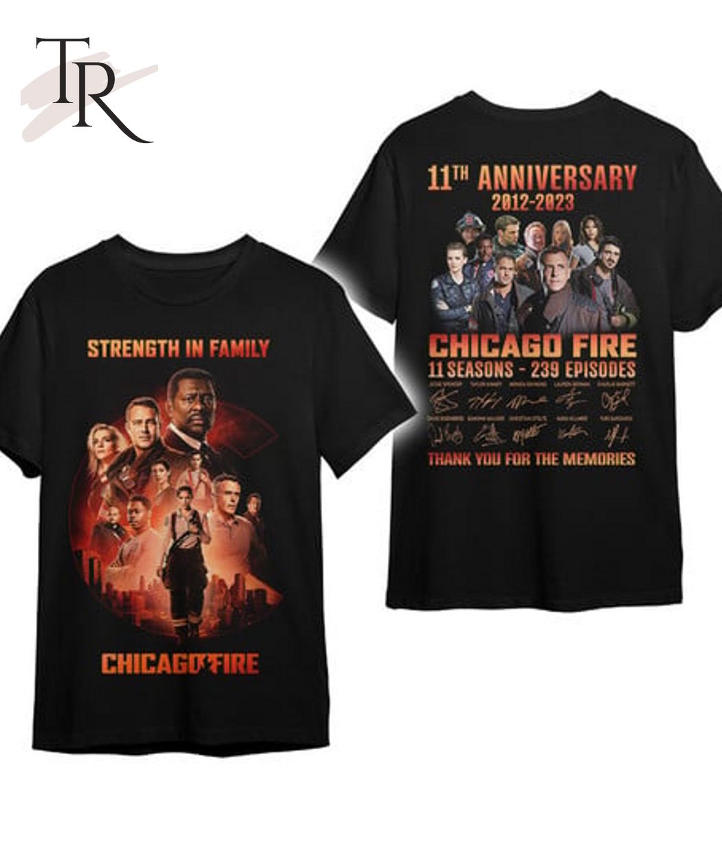 PREMIUM 11th Anniversary 2012 - 2023 Chicago Fire Thank You For The Memories T-Shirt