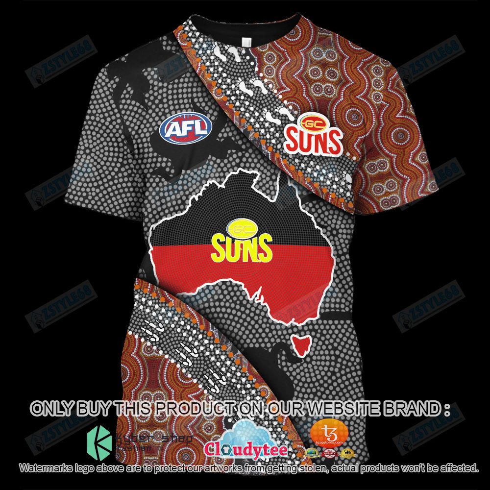 Proud To Be Aboriginal Totem Gold Coast F.C 3D Hoodie, Shirt