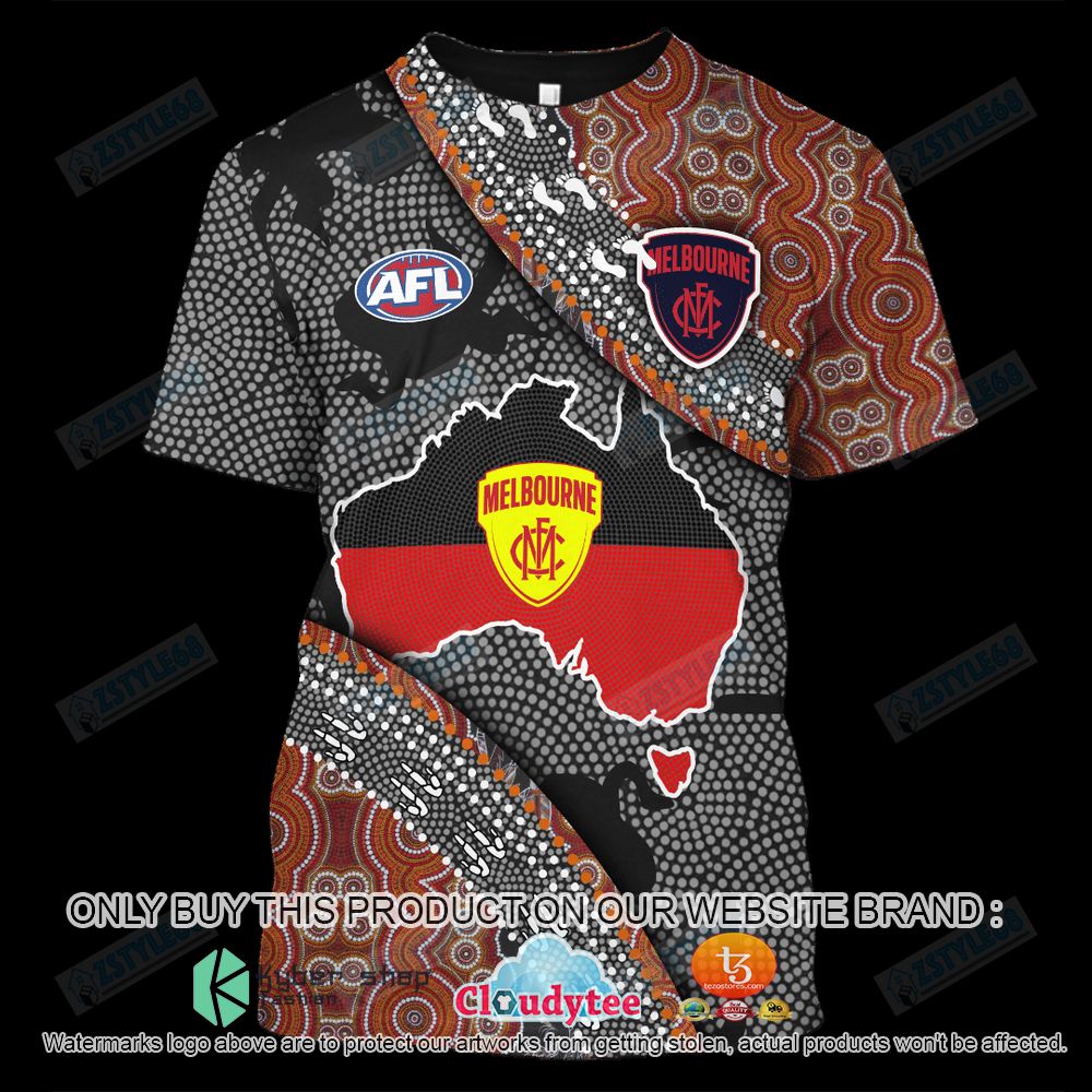 Proud To Be Aboriginal Totem Melbourne F.C 3D Hoodie, Shirt