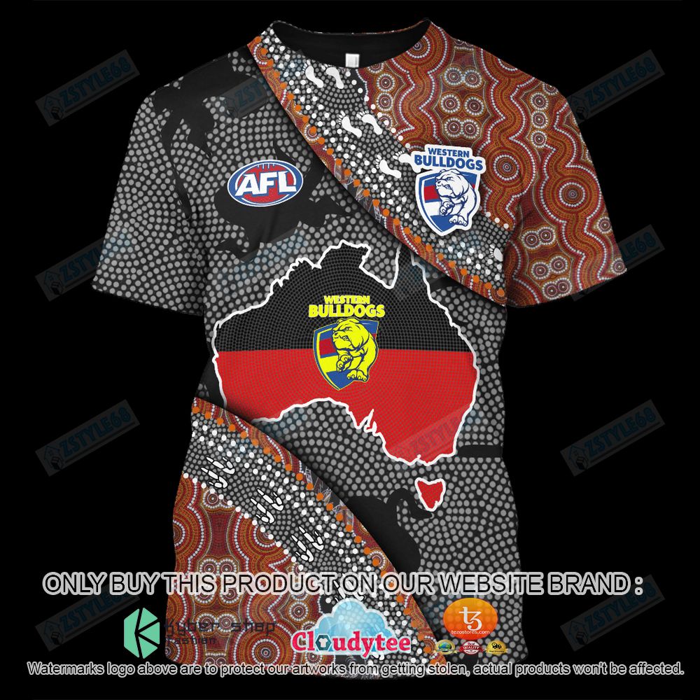 Proud To Be Aboriginal Totem Western Bulldogs 3D Hoodie, Shirt
