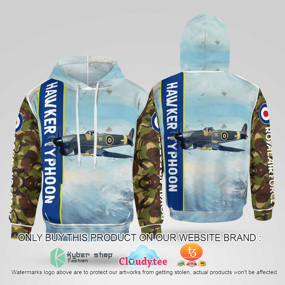 RAF Hawker Typhoon 3D Hoodie