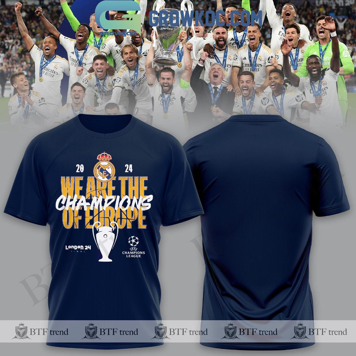 Real Madrid We Are The Champions League Winner 2024 T-Shirt
