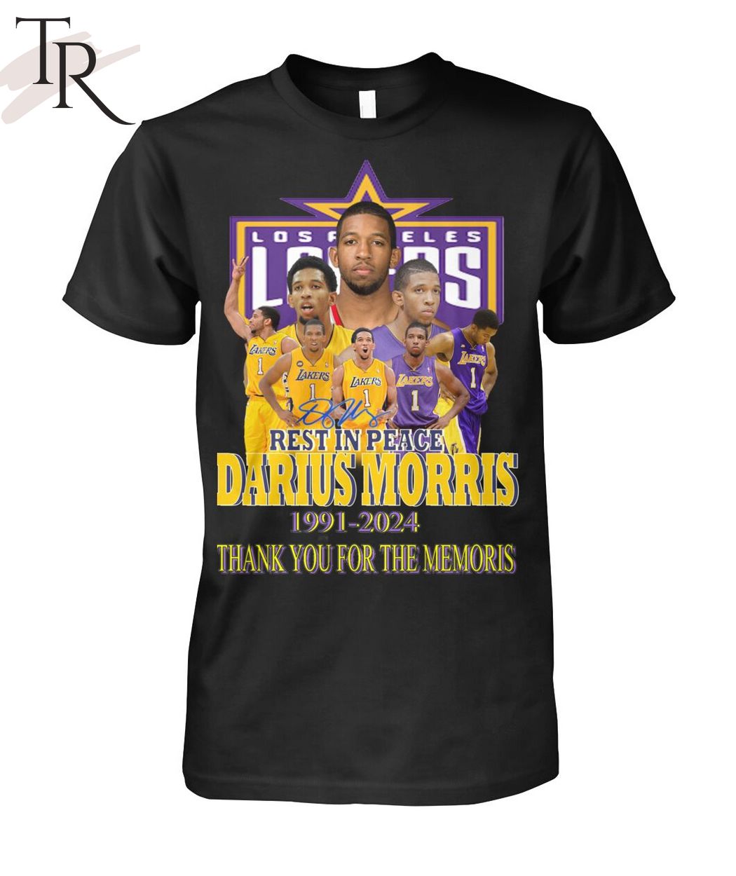 Rest In Peace Darius Morris 1991-2024 Thank You For The Memories T-Shirt