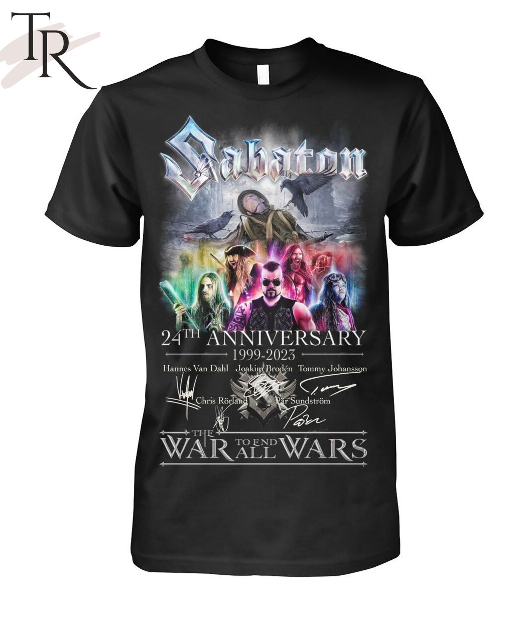 Sabaton 24th Anniversary 1999 - 2023 Thank You For The Memories T-Shirt