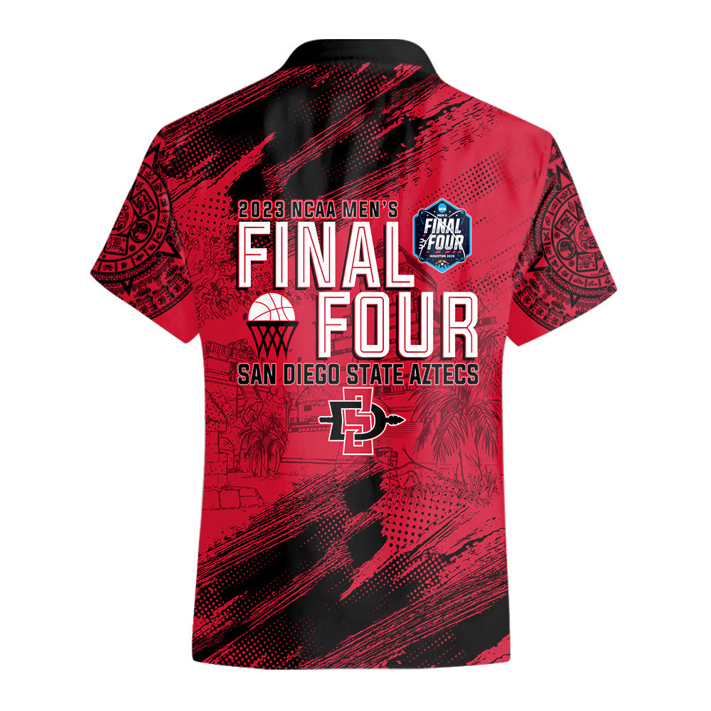 San Diego State Aztecs Final Four National Collegiate Athletic Association 2024 Unisex Customized NCAA Champions 3D Hawaiian Shirt SH1