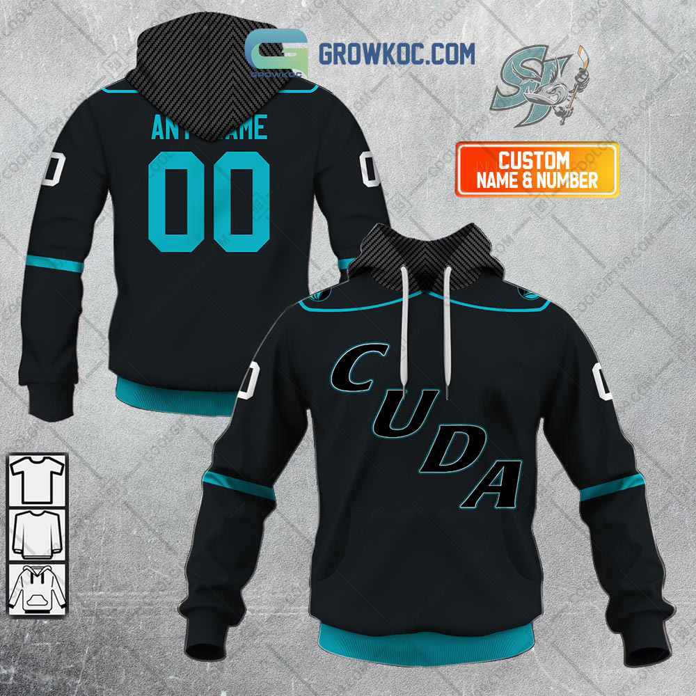 San Jose Barracuda AHL Color Home Jersey Personalized Hoodie T Shirt
